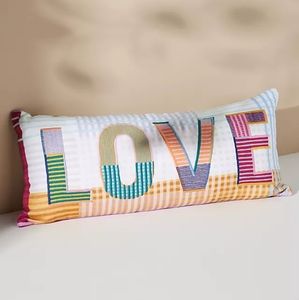 NWT Anthro Embroidered Franchesca Love Pillow
